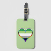 Aro Pride Heart Bagagelabel (Voorkant (verticaal))
