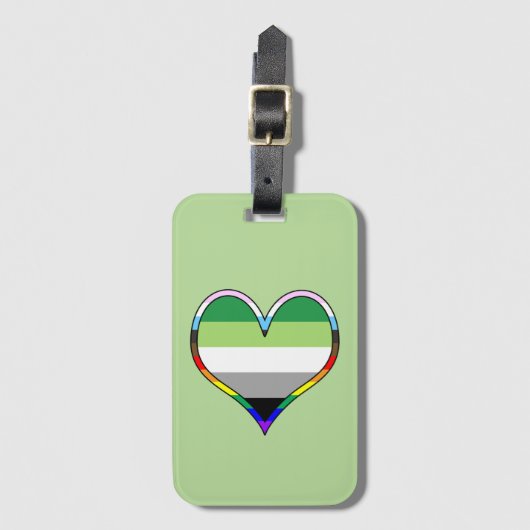 Aro Pride Heart Bagagelabel (Voorkant (verticaal))