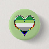 Aro Pride Heart Button (Voorkant)