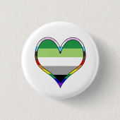 Aro Pride Heart Button (Voorkant)