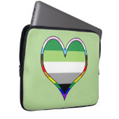 Aro Pride Heart-laptophoes Laptop Sleeve (Voorkant Rechts)