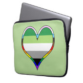 Aro Pride Heart-laptophoes Laptop Sleeve (Voorkant Links)