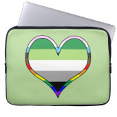 Aro Pride Heart-laptophoes Laptop Sleeve (Voorkant)