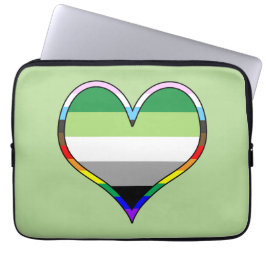 Aro Pride Heart-laptophoes Laptop Sleeve