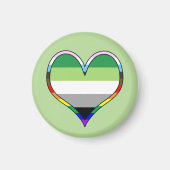 Aro Pride Heart Magnet (Voorkant)