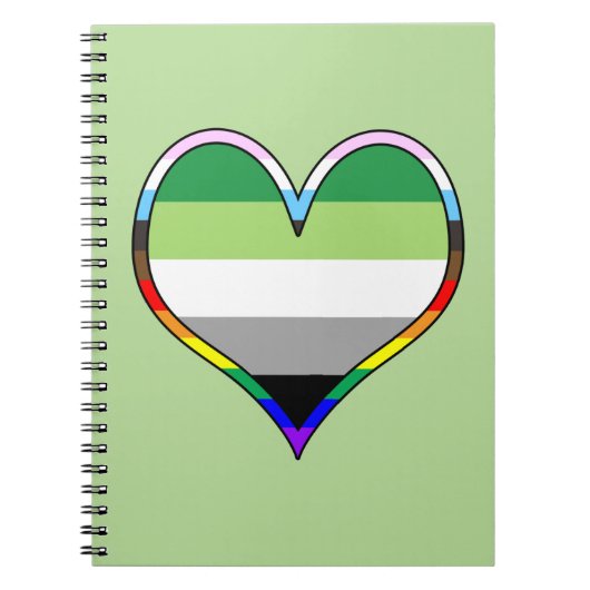Aro Pride Heart Notitieboek (Voorkant)