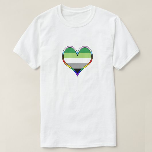 Aro Pride Heart T-Shirt (Design voorkant)