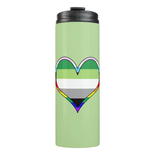 Aro Pride Heart Thermal Tumbler Thermosbeker (Voorkant)