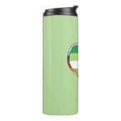 Aro Pride Heart Thermal Tumbler Thermosbeker (Gedraaid links)