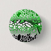 Aro Pride Krullen Ronde Button 3,2 Cm (Voorkant)
