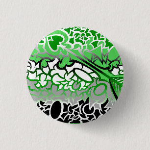 Aro Pride Krullen Ronde Button 3,2 Cm