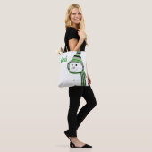 Aro Pride Snowman Snowperson Green Grey Black Tote Bag (Op model)