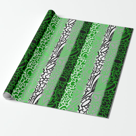 Aro Pride Squiggles Cadeaupapier (Uitgerold)