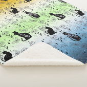 AroAce Agender Pride Black Cat - Mystieke Heks Sherpa Deken (3/4)