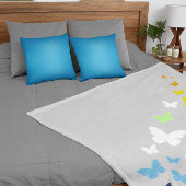 AroAce Agender Pride Butterfly Trail Sherpa Deken