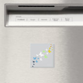 AroAce Agender Pride Vlinder Trail Magneet (Insitu (Vaatwasser))