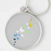 AroAce Agender Pride Vlinder Trail  Sleutelhanger (Voorkant)