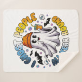 AroAce Funny Halloween - Ik spook mensen Sherpa Deken (Voorkant (horizontaal))