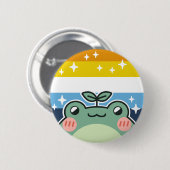 AroAce LGBT Pride Vlag Kikker Ronde Button 5,7 Cm (Voorkant /achterkant)