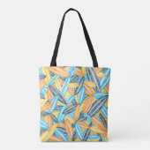 AroAce Pride Abstracte Zen bloemblaadjes Zonsonder Tote Bag (Achterkant)
