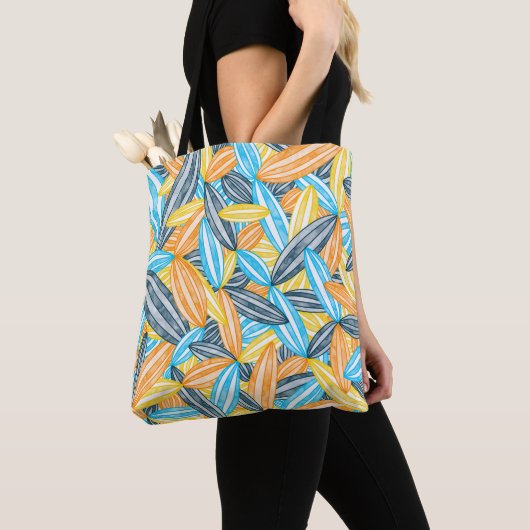 AroAce Pride Abstracte Zen bloemblaadjes Zonsonder Tote Bag (Dichtbij)