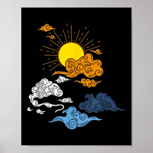 Aroace Pride Aro Ace LGBTQ Flag - Japans Aromant Poster (Voorkant)