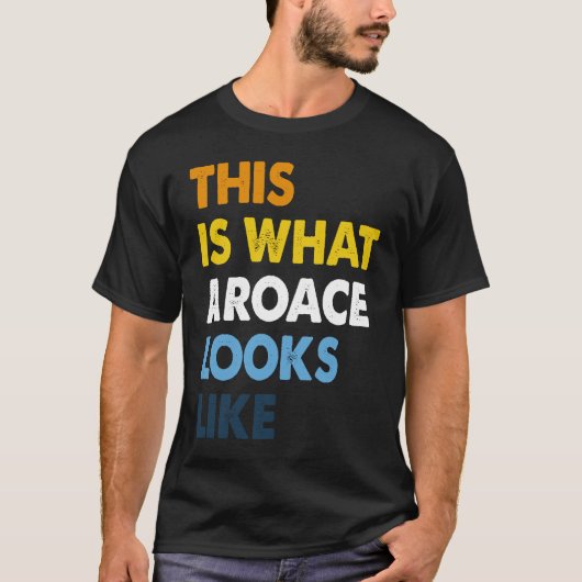 Aroace Pride Aromantic Asexual Proud Aro Ace LGBTQ T-shirt (Voorkant)