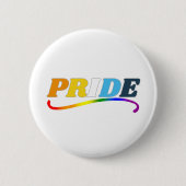 AroAce Pride - Regenboog Swoosh Ronde Button 5,7 Cm (Voorkant)