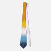 AroAce Pride - Regenboog Swoosh Stropdas (Voorkant)