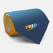 AroAce Pride - Regenboog Swoosh Stropdas (Opgerold)