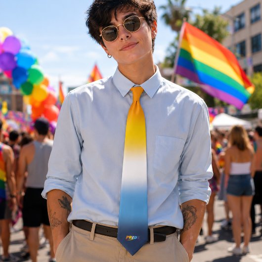 AroAce Pride - Regenboog Swoosh Stropdas