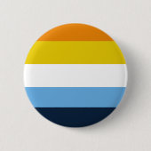 Aroace pride ronde button 5,7 cm (Voorkant)