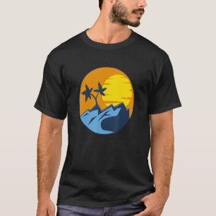 Aroace Pride Tropical Beach Aro Ace LGBT Aromantis T-shirt