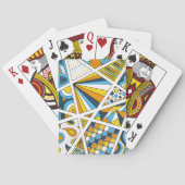 AroAce Pride Zen Doodle Sunset Vlag Modern Abstrac Pokerkaarten (Achterkant)