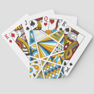 AroAce Pride Zen Doodle Sunset Vlag Modern Abstrac Pokerkaarten