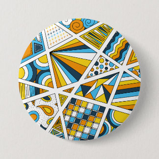 AroAce Pride Zen Doodle Sunset Vlag Modern Abstrac Ronde Button 7,6 Cm