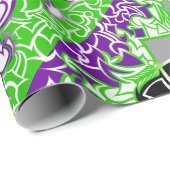 Aroace Radioactive Pride Flag Squiggles Cadeaupapier (Rol Hoek)