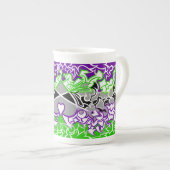 Aroace Radioactive Pride Flag Squiggles Porselein Kop (Voorkant rechts)