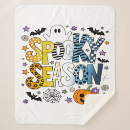 AroAce Spooky Seizoen Halloween Sherpa Deken