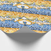 Aroace Sun en Zee Pride Flag Squiggles Cadeaupapier (Hoek)