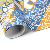 Aroace Sun en Zee Pride Flag Squiggles Cadeaupapier (Rol Hoek)