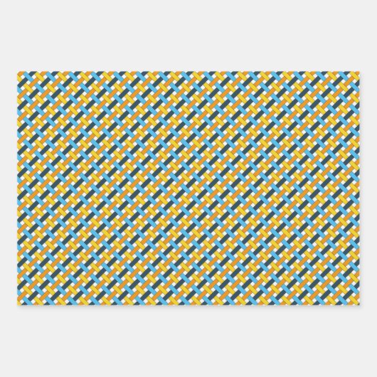 AroAce Sunset Pride Geweven Naadloos Patroon Inpakpapier Vel (Voorkant)