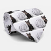 Arobas whit Kitten Stropdas (Opgerold)