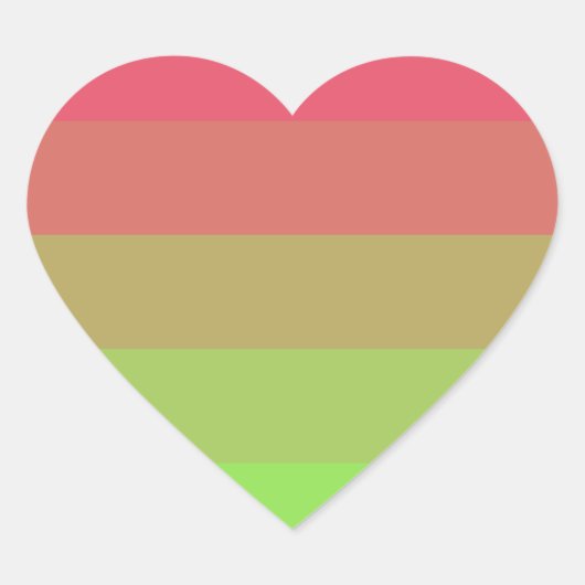 Aroflux Pride Vlag Hart Sticker (Voorkant)