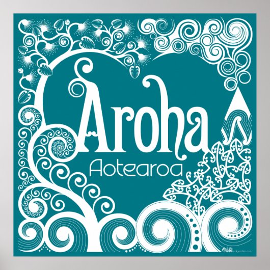 Aroha Aotearoa Poster (Voorkant)