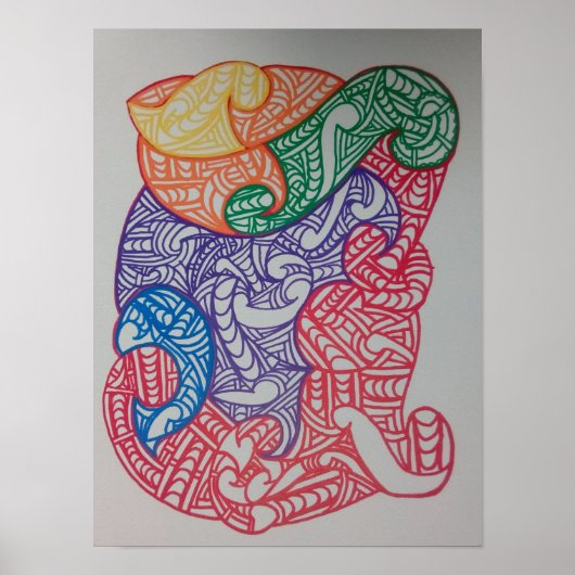 Aroha Mai, design by RRW Poster (Voorkant)