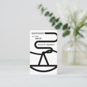 Aroma/Massage/Therapie/Chiropractie Visitekaartje (Staand voorkant)