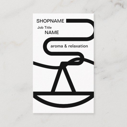Aroma/Massage/Therapie/Chiropractie Visitekaartje (Voorkant)