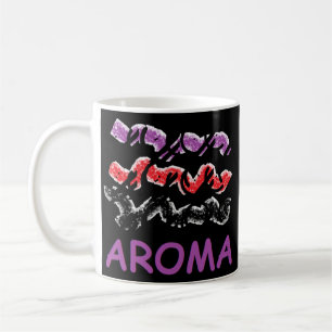 Aroma ruikt het en voelt zich zo goed ontspannen koffiemok