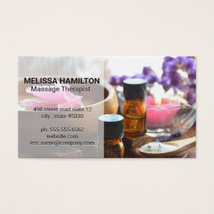 Aroma Therapy Spa Oils en zouten Visitekaartje
